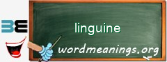 WordMeaning blackboard for linguine